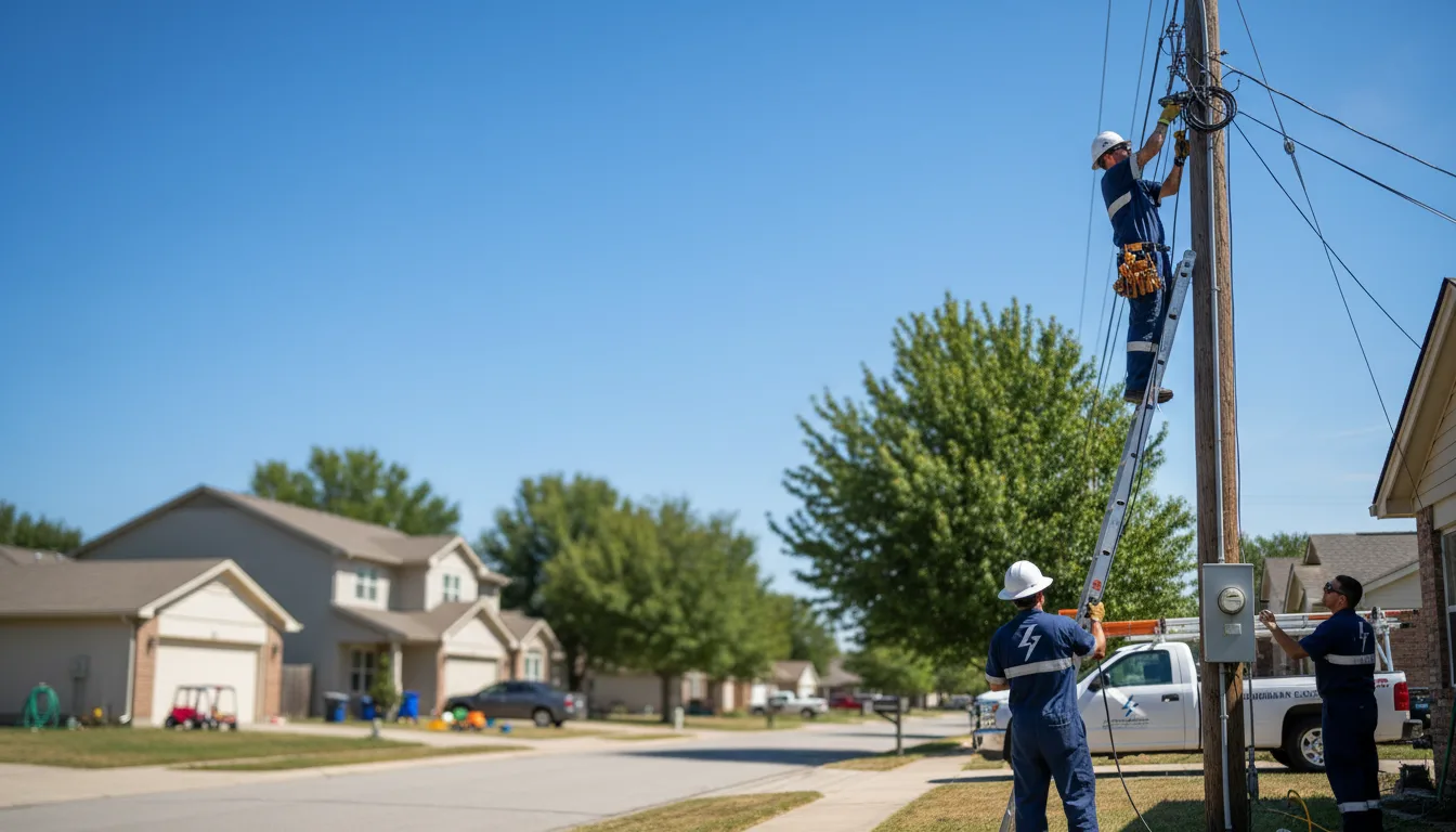 Residential electrician providing installation services in West Paris, ME